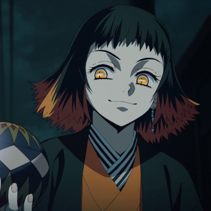 Susamaru the Temari Demon who attacked Tanjiro in Asakusa in Demon Slayer